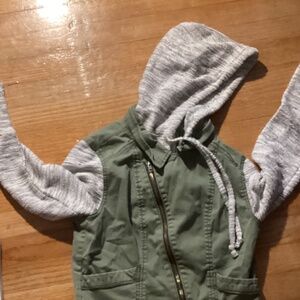 Woman’s Small denim Vested hoodie